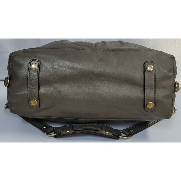 Coach Asley Leather Convertible Gunpowder Satchel Shoulder Bag MSRP $400 - Picture 7 of 7